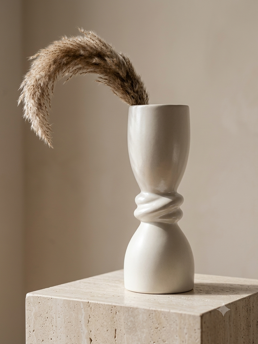 Twisted Hourglass Vase
