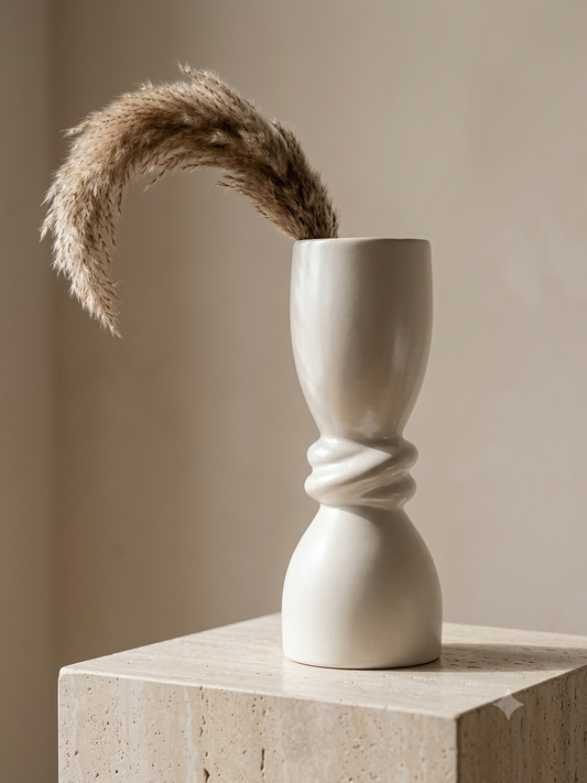 Twisted Hourglass Vase