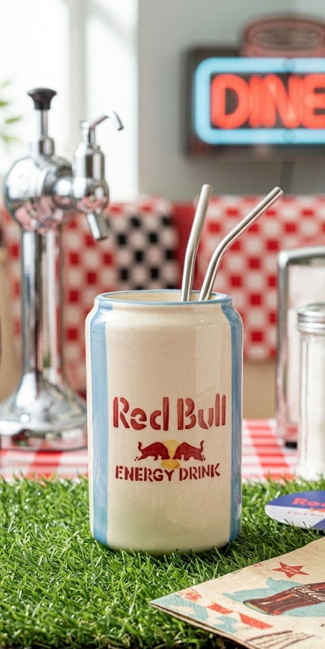 Red Bull Ceramic Tumbler