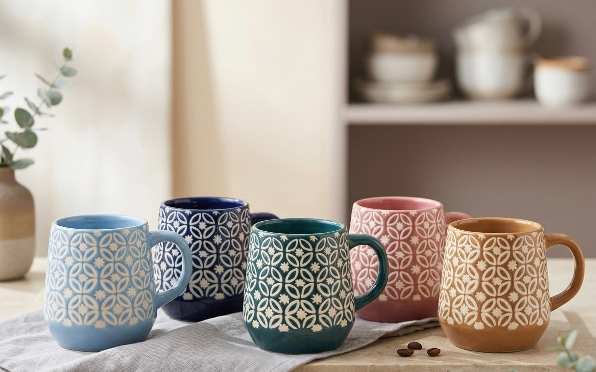 Patterned Ceramic Mugs