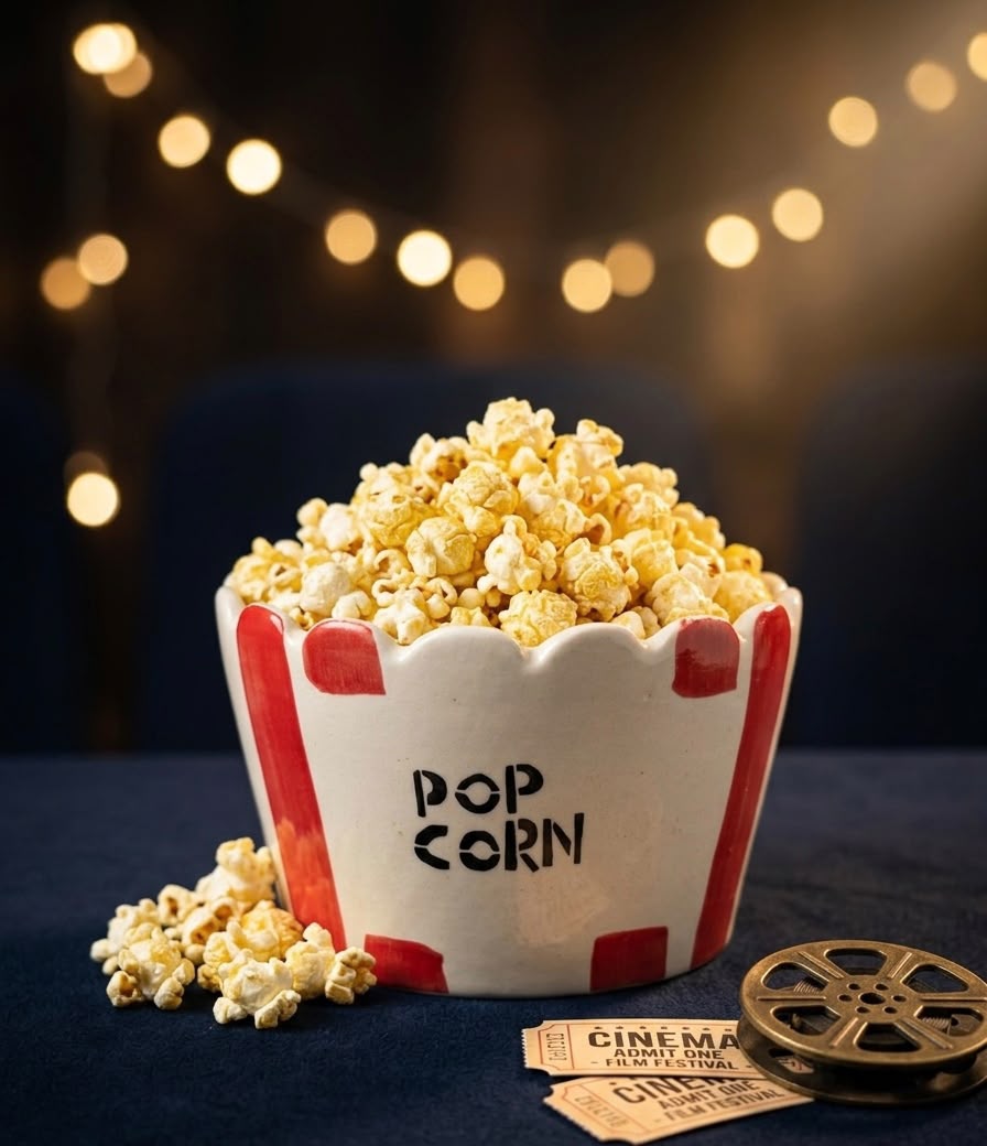 Retro Cinema Popcorn Tub