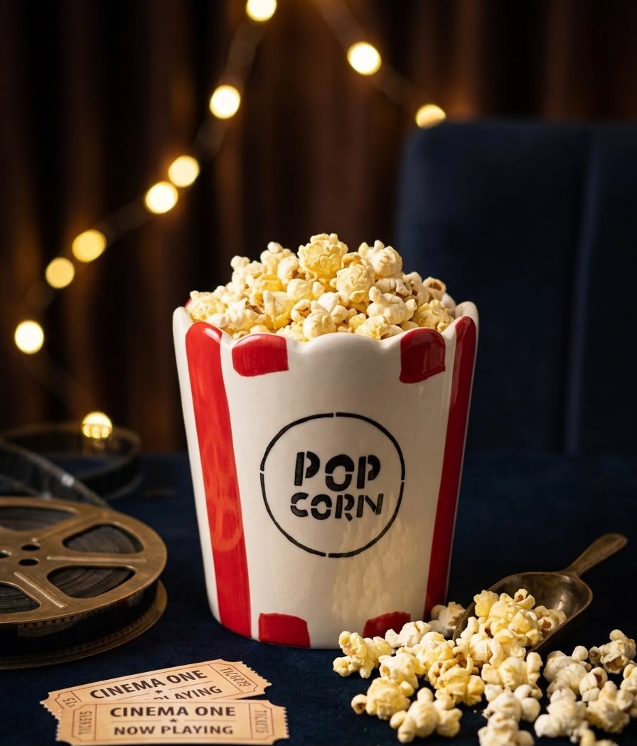 Classic Film Night Popcorn Tub