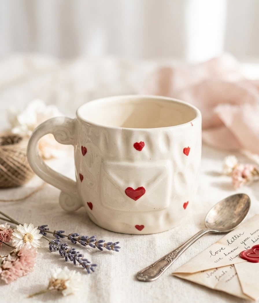 Love Letter Envelope Ceramic Mug