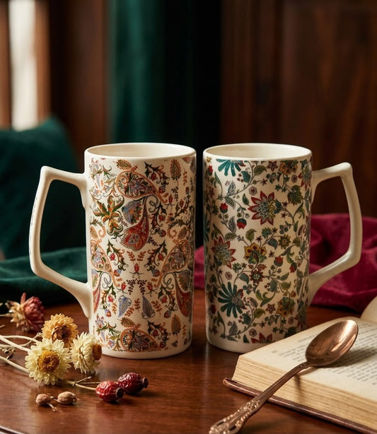 Heritage Botanical Tall Mugs