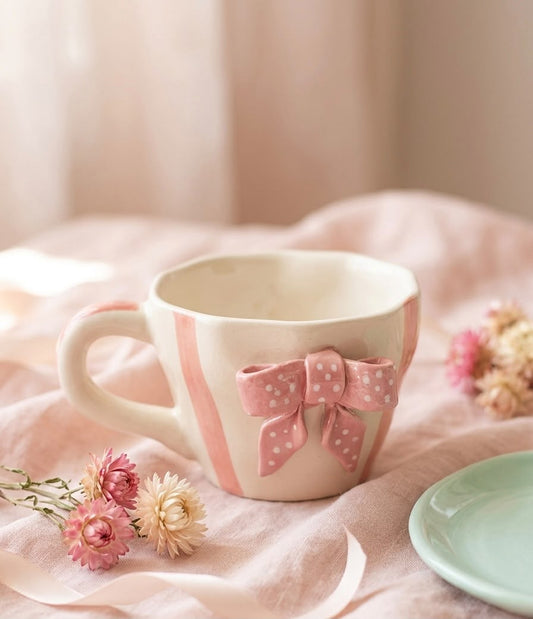 Coquette Bow Ceramic Mug